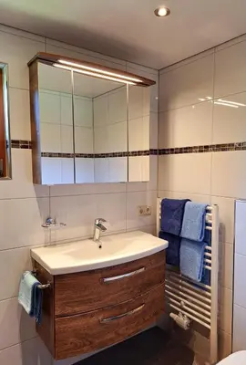 Ein Badezimmer in der Unterkunft Ferienwohnung Angelina
