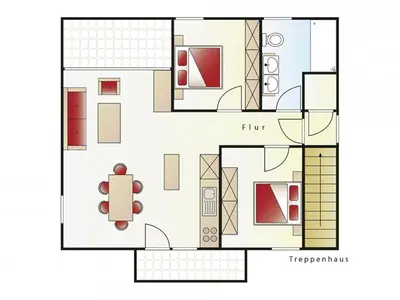 Grundriss der Unterkunft Alpenchalet - Fontain
