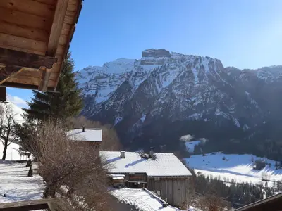 Ein allgemeiner Bergblick oder ein Berglick von der Ferienwohnung aus