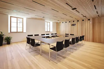 Der Geschäftsbereich oder Konferenzraum in der Unterkunft Propstei Sankt Gerold