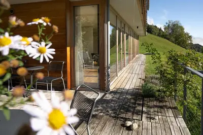 Ein Garten an der Unterkunft Schwarzenberg 960