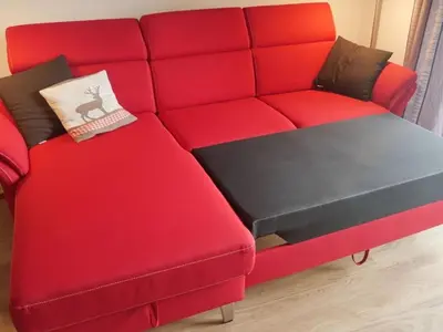 Ein Sitzbereich in der Unterkunft Sonnalpin Waldhaus holiday residence