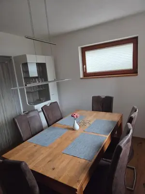 Ein Sitzbereich in der Unterkunft Ferienwohnung