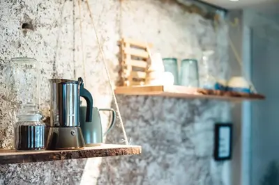 Kaffee-/Teezubehör in der Unterkunft Willkommen im Rustico - Deinem Rückzugsort zwischen Bergen und Bodensee