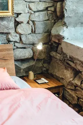 Ein Bett oder Betten in einem Zimmer der Unterkunft Willkommen im Rustico - Deinem Rückzugsort zwischen Bergen und Bodensee