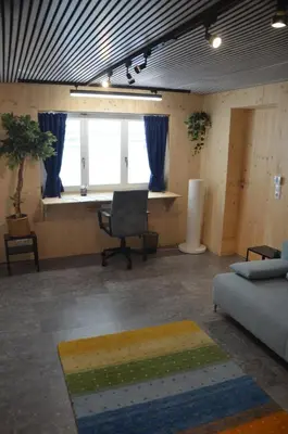 Ein Sitzbereich in der Unterkunft Familienparadies 87m2 - Haushälfte mit Garten
