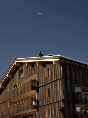 Das Gebäude in dem sich die Ferienwohnung befindet