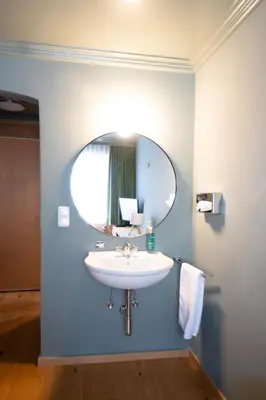 Ein Badezimmer in der Unterkunft Forsthaus Waldesruh