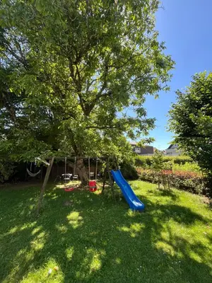 Ein Garten an der Unterkunft Gartenwohnung