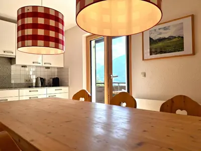 Küche/Küchenzeile in der Unterkunft Ferienwohnung Enzian by Alpenfeder