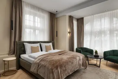 Ein Bett oder Betten in einem Zimmer der Unterkunft Boutique Hotel by Maier - contactless check-in