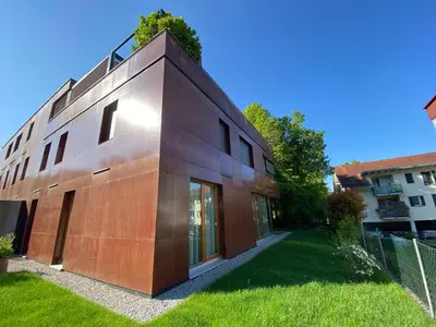 Das Gebäude in dem sich die Ferienwohnung befindet