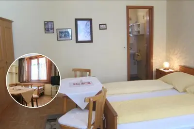 Ein Bett oder Betten in einem Zimmer der Unterkunft Pension Sonne Bed