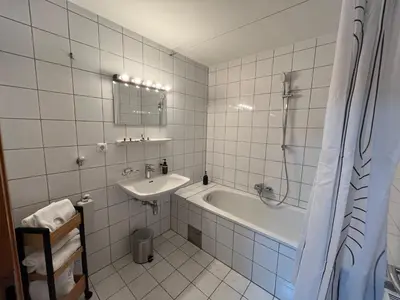 Ein Badezimmer in der Unterkunft Schiller's Lakeside