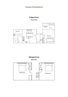 Grundriss der Unterkunft Chalet Zimbablick
