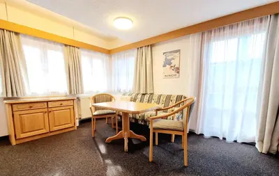 Ein Sitzbereich in der Unterkunft Bergfried