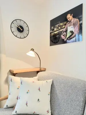 Ein Sitzbereich in der Unterkunft Bergfried
