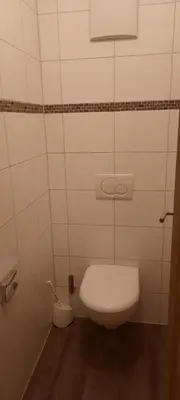Ein Badezimmer in der Unterkunft Selbstversorgerhütte N 15 Kleinwalsertal