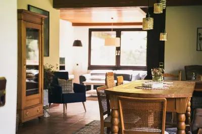 Ein Sitzbereich in der Unterkunft Villa Werdenberg