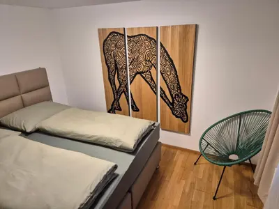 Ein Bett oder Betten in einem Zimmer der Unterkunft Haus Aigner Appartement