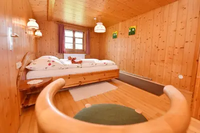 Ein Bett oder Betten in einem Zimmer der Unterkunft Hof Erath