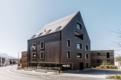 Das Gebäude in dem sich die Ferienwohnung befindet