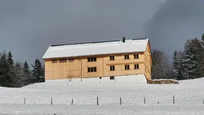 Haus Lang im Winter