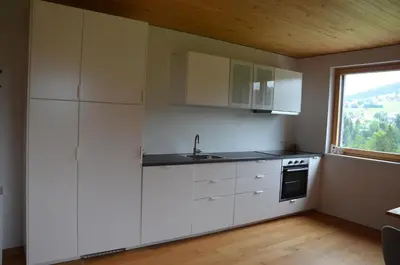 Küche/Küchenzeile in der Unterkunft Ferienwohnung Huber