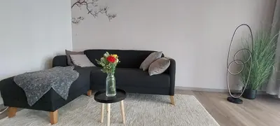 Ein Sitzbereich in der Unterkunft Sonnengarten
