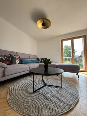 Ein Sitzbereich in der Unterkunft Bergblick & Dorfgefühl in Hörbranz