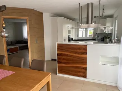 Küche/Küchenzeile in der Unterkunft Ferienwohnung Mario am Bodensee