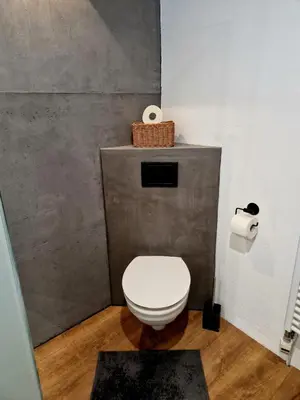 Ein Badezimmer in der Unterkunft Zum schwarzen Hirsch