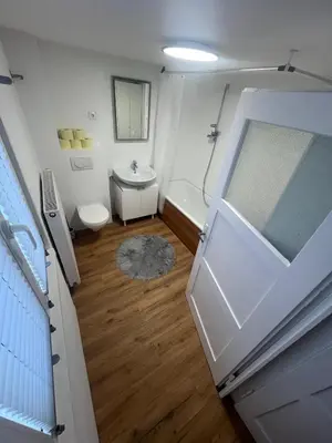 Ein Badezimmer in der Unterkunft Gästehaus Aigner