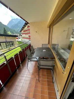 Ein allgemeiner Bergblick oder ein Berglick von der Ferienwohnung aus