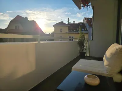 Ein Balkon oder eine Terrasse in der Unterkunft Loki's Apartment
