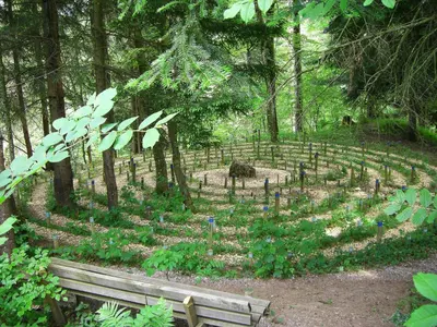 Ein Garten an der Unterkunft Ferienwohnung Löwenblick