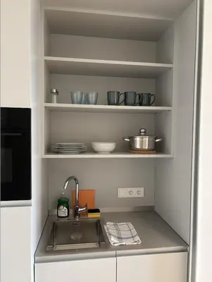 Küche/Küchenzeile in der Unterkunft Herburger Living