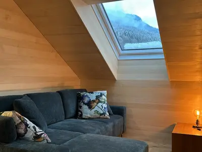 Ein Sitzbereich in der Unterkunft Apartment ue433