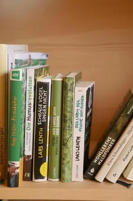 Die Bibliothek in der Ferienwohnung