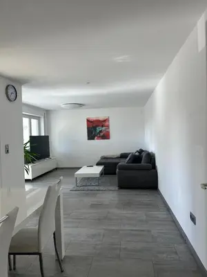 Ein Sitzbereich in der Unterkunft Schöne Wohnung in Top Lage