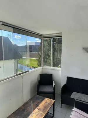Ein Sitzbereich in der Unterkunft Schöne Wohnung in Top Lage