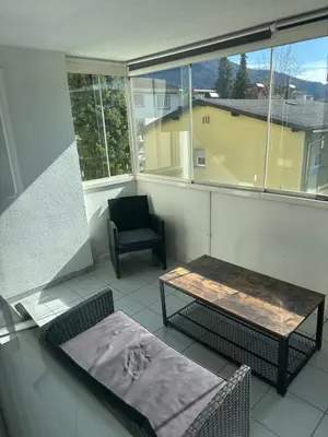 Ein Sitzbereich in der Unterkunft Schöne Wohnung in Top Lage
