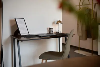 Grundriss der Unterkunft VORALIVING - Modernes Neubau Apartment Toplage - Parkplatz - WLAN, 24 7 Check-in