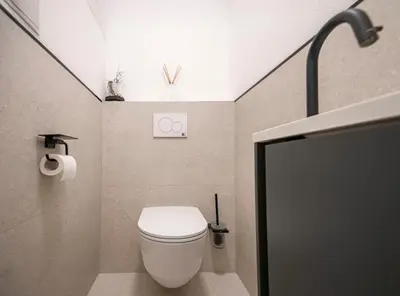 Ein Badezimmer in der Unterkunft 75m2 Designer Apartment close to Bregenz