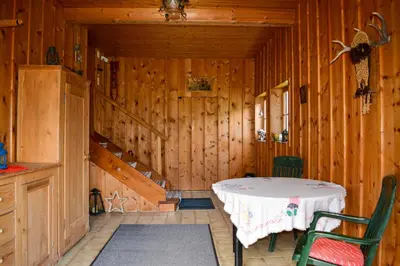 Ein Sitzbereich in der Unterkunft Villa Mondschein