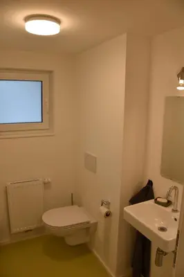 Ein Badezimmer in der Unterkunft Gästehaus in Thüringen