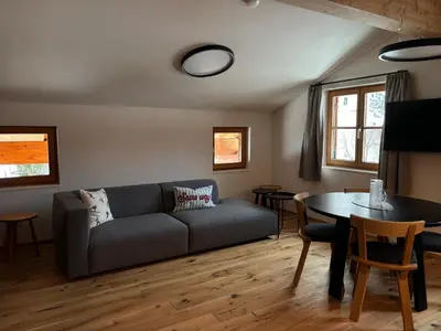 Ein Sitzbereich in der Unterkunft Zug503 Apartments - Lech am Arlberg