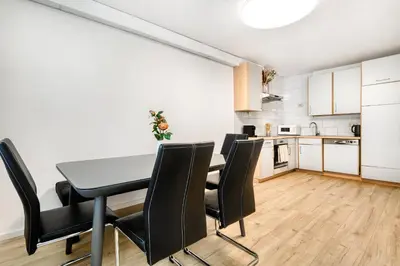Küche/Küchenzeile in der Unterkunft Gartenferienwohnung Arlberg