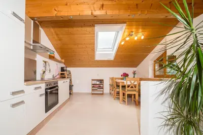 Küche/Küchenzeile in der Unterkunft Appartement Hochjochblick