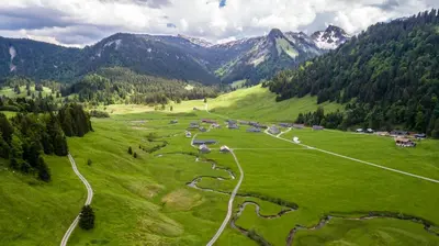 Naturlandschaft in der Nähe der Ferienwohnung